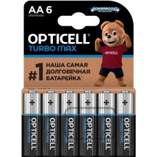 OPTICELL Батарея Turbo MAX LR6 AA (6шт) блистер