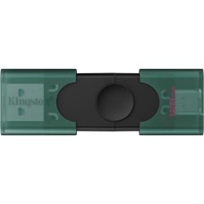 Флешка KINGSTON Флешка USB DataTraveler Duo G2 128ГБ, USB3.0, зеленый и черный [dtdeg2/128gb]