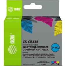 Картридж CACTUS Картридж CS-CB338, №141XL, многоцветный / CS-CB338