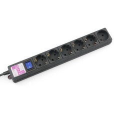 POWERCUBE Сетевой фильтр SPG6-B1,9M, 1.9м, черный