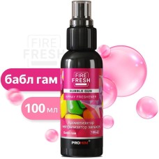FIRE FRESH Ароматизатор-нейтрализатор запахов AVS AFS-003 Stop Smell (аром.BubbleGum/Бабл гам) (спрей100мл.)
