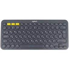 LOGITECH Клавиатура беспроводная K380 Multi-Device Bluetooth Keyboard Gray серая, копактная, 79 круглых клавиш, Bluetooth 3,0, подключение до 3-х устройств одновременно