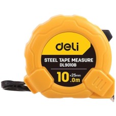 Рулетка DELI Рулетка DL9010B 10м*25мм, метрическая, ударопрочный корпус