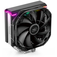 DEEPCOOL Вентилятор AS500 RTL {8} (727064) (Height 164mm, 6mm x 5pcs, Fan 140mm, 500;1200RPM ±10%, < 29.2 dB(A), 4-pin PWM, TDP 220W, Screw, Socket AMD AM4, Intel LGA 2066/2011-v3/2011/1700/1200/115x)