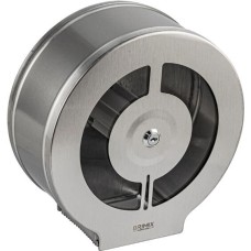 BRIMIX - Диспенсер для туалетной бумаги в рулонах, с ключом, из нержавеющей стали, цвет САТИН. 9921