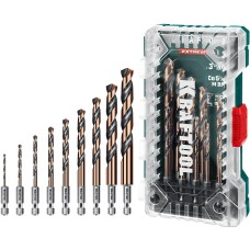 KRAFTOOL НЕХ-1/4″, 10 шт, набор сверл по металлу для винтовёртов и шуруповертов IMPACT READY (29652-H10)