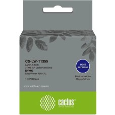 CACTUS Этикетки CS-LW-11355 сег.:51x19мм черный белый 500шт/рул Dymo Label Writer 450/4XL