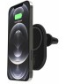 Автомобильное зарядное устройство BELKIN Автомобильное беспроводное зарядное устройство BoostCharge Magnectic 10W Car Charger с кабелем USB-C-USB-C и адаптером питания в прикуриватель мощностью 20 Вт. Цвет: черный