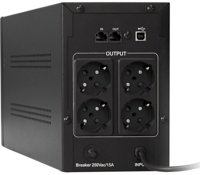 ИБП EXEGATE (212519) POWER SMART ULB-1000 LCD (1000VA/2 евророзетки/2 розетки IEC320/USB)