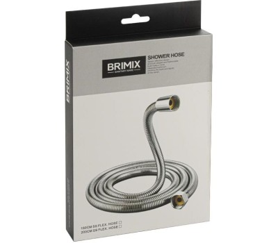 Шланг BRIMIX 08004 Шланг душевой 1/2 2 м.,металлический в коробке