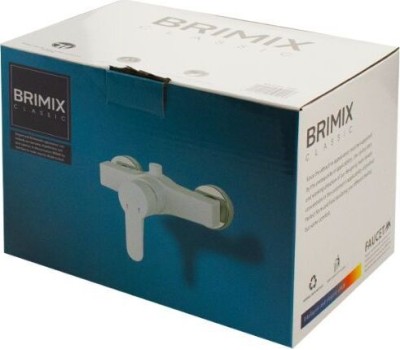 Смеситель в ДУШ BRIMIX 594 Смеситель в ДУШ , шаровый из высокопрочного пластика АБС - БЕЛЫЙ
