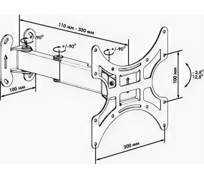 Кронштейн TRONE LPS 51-11 для 17