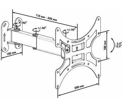 Кронштейн TRONE LPS 51-11 для 17