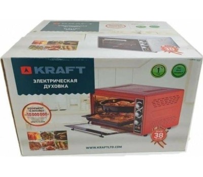 Мини печь KRAFT KF-MO 3800 R красная