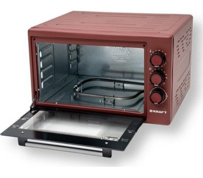 Мини печь KRAFT KF-MO 3800 R красная