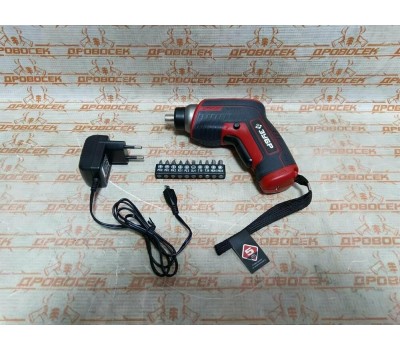 Аккумуляторная отвертка ЗУБР ЗО-Е-3.6 Ли 3.6В