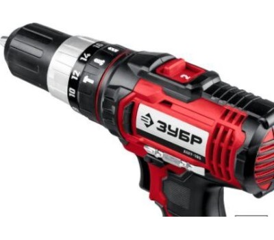 Дрель аккумуляторная ЗУБР ДШУ-185 18В, (Без АКБ и ЗУ) , в коробке, ударная дрель-шуруповер.