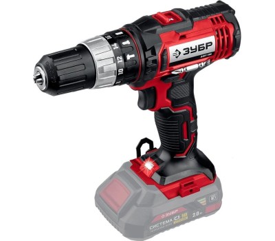 Дрель аккумуляторная ЗУБР ДШУ-185 18В, (Без АКБ и ЗУ) , в коробке, ударная дрель-шуруповер.