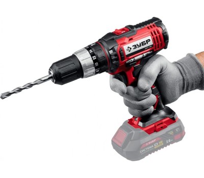 Дрель аккумуляторная ЗУБР ДШУ-185 18В, (Без АКБ и ЗУ) , в коробке, ударная дрель-шуруповер.