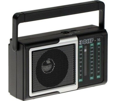 Радиоприёмник ЭФИР-16 УКВ 88-108МГц, СВ 530-1600КГц, КВ, 2*AA, акб 500mAч