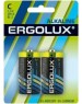 Элементы питания ERGOLUX (11751) LR14 Alkaline BL-2