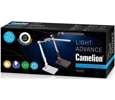 Настольный светильник CAMELION (14016) KD-831 C01 белый