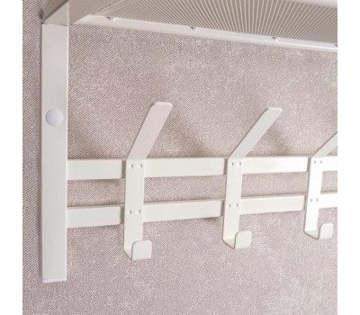 Вешалка настенная ЗМИ Торонто 21 с полкой белая ВСПТ21