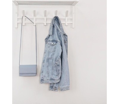 Вешалка настенная ЗМИ Торонто 21 с полкой белая ВСПТ21