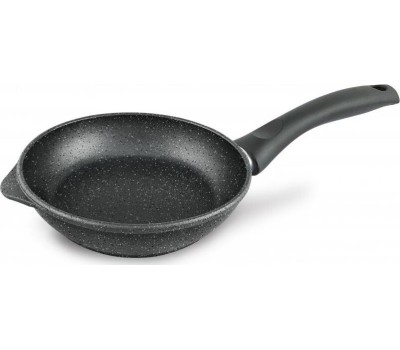 Сковорода НЕВА МЕТАЛЛ ПОСУДА 18118у а/пр литая 18см Черный гранит