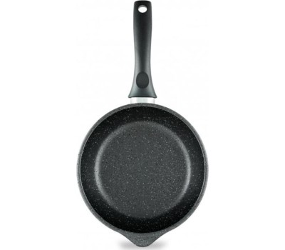 Сковорода НЕВА МЕТАЛЛ ПОСУДА 18118у а/пр литая 18см Черный гранит