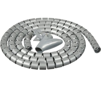 BURO Кабельный органайзер BHP CG155S Spiral Hose 15x1500mm Silver
