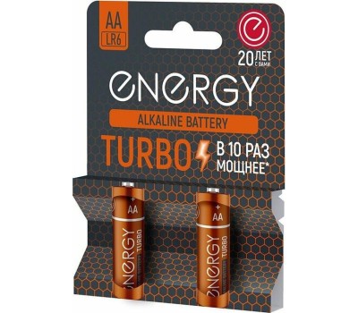 Батарейка алкалиновая ENERGY Turbo LR6/2B (AА) (107050)
