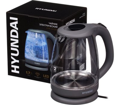 Чайник электрический HYUNDAI HYK-G1003 (1,7л. стекло)