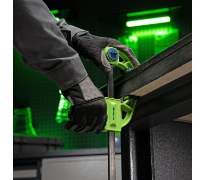 СИБРТЕХ Струбцина F-образная, быстрозажимная, 450 х 70 х 660 мм, пластиковый корпус, фиксатор, двухкомпонентная рукоятка 20566