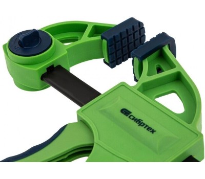 СИБРТЕХ Струбцина F-образная, быстрозажимная, 450 х 70 х 660 мм, пластиковый корпус, фиксатор, двухкомпонентная рукоятка 20566