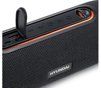 Акустика портативная HYUNDAI Колонка порт. H-PS1021 черный/черный 25W 1.0 BT 10м 1500mAh