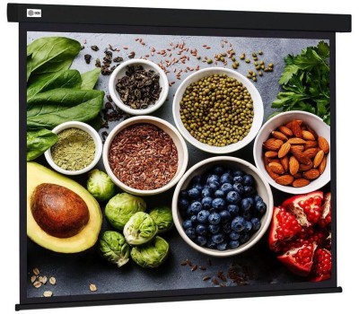 Экраны CACTUS Экран 187x332см Wallscreen CS-PSW-187X332-BK 16:9 настенно-потолочный рулонный черный