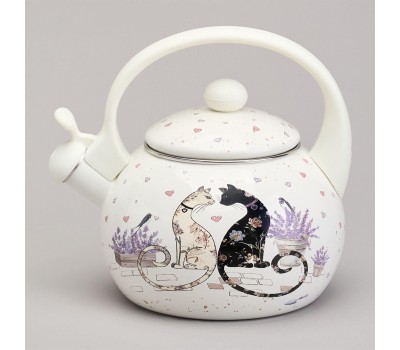 Чайник AGNESS 943-074 LAVENDER CATS 2,2л
