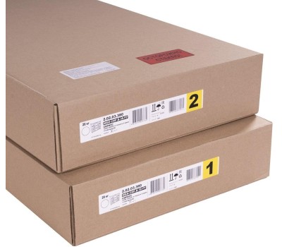 Корпусная мебель ГУД ЛАКК 2.02.03.380.1 СИРИУС тумба 2 двери со стеклом и 3 ящика 117х95 белая RU (2 пак.)