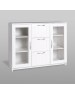 Корпусная мебель ГУД ЛАКК 2.02.03.380.1 СИРИУС тумба 2 двери со стеклом и 3 ящика 117х95 белая RU (2 пак.)