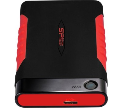 Внешний диск SILICON POWER 2ТБ Внешний диск HDD Armor A15, USB 3.0, черный [sp020tbphda15s3l]