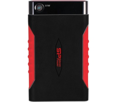 Внешний диск SILICON POWER 2ТБ Внешний диск HDD Armor A15, USB 3.0, черный [sp020tbphda15s3l]
