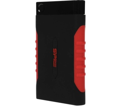 Внешний диск SILICON POWER 2ТБ Внешний диск HDD Armor A15, USB 3.0, черный [sp020tbphda15s3l]
