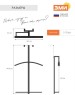 Вешалка костюмная навесная ЗМИ 