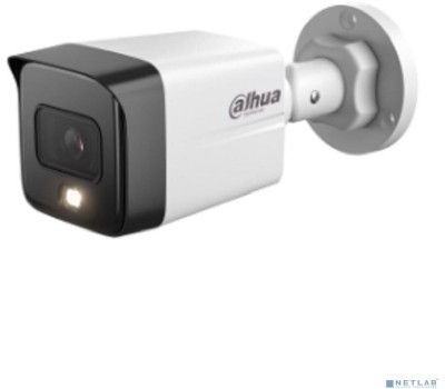DAHUA DH-IPC-HFW1239TC1P-SA-IL-0280B-S6 Уличная цилиндрическая IP-видеокамера с ИК 30м и LED 30м 2Мп; 1/2.8” CMOS; объектив 2.8мм обнаружение людей; IP67; металл, пластик