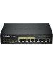 D-Link DGS-1008P/E1A Неуправляемый коммутатор с 8 портами 10/100/1000Base-T (4 порта PoE 802.3af/at, PoE-бюджет 80 Вт)