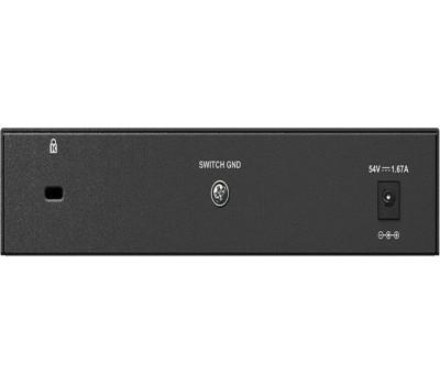 D-Link DGS-1008P/E1A Неуправляемый коммутатор с 8 портами 10/100/1000Base-T (4 порта PoE 802.3af/at, PoE-бюджет 80 Вт)