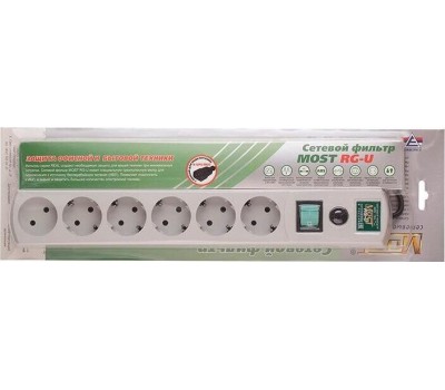 Сетевой фильтр MOST Сетевой фильтр RG-U, 3м, белый [моst rg-u 3м]
