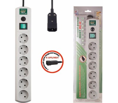 Сетевой фильтр MOST Сетевой фильтр RG-U, 3м, белый [моst rg-u 3м]