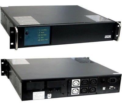 PowerCom King Pro RM KIN-1500AP LCD (2U) ИБП {Line-Interactive, 1500VA/1200W, Rack, 6х С13, Serial+USB, SmartSlot, RS-232} (1152600)